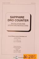 Newhall-Newhall Sapphire, DRO Counter, Installation and Operations Manual 1994-Sapphire-01